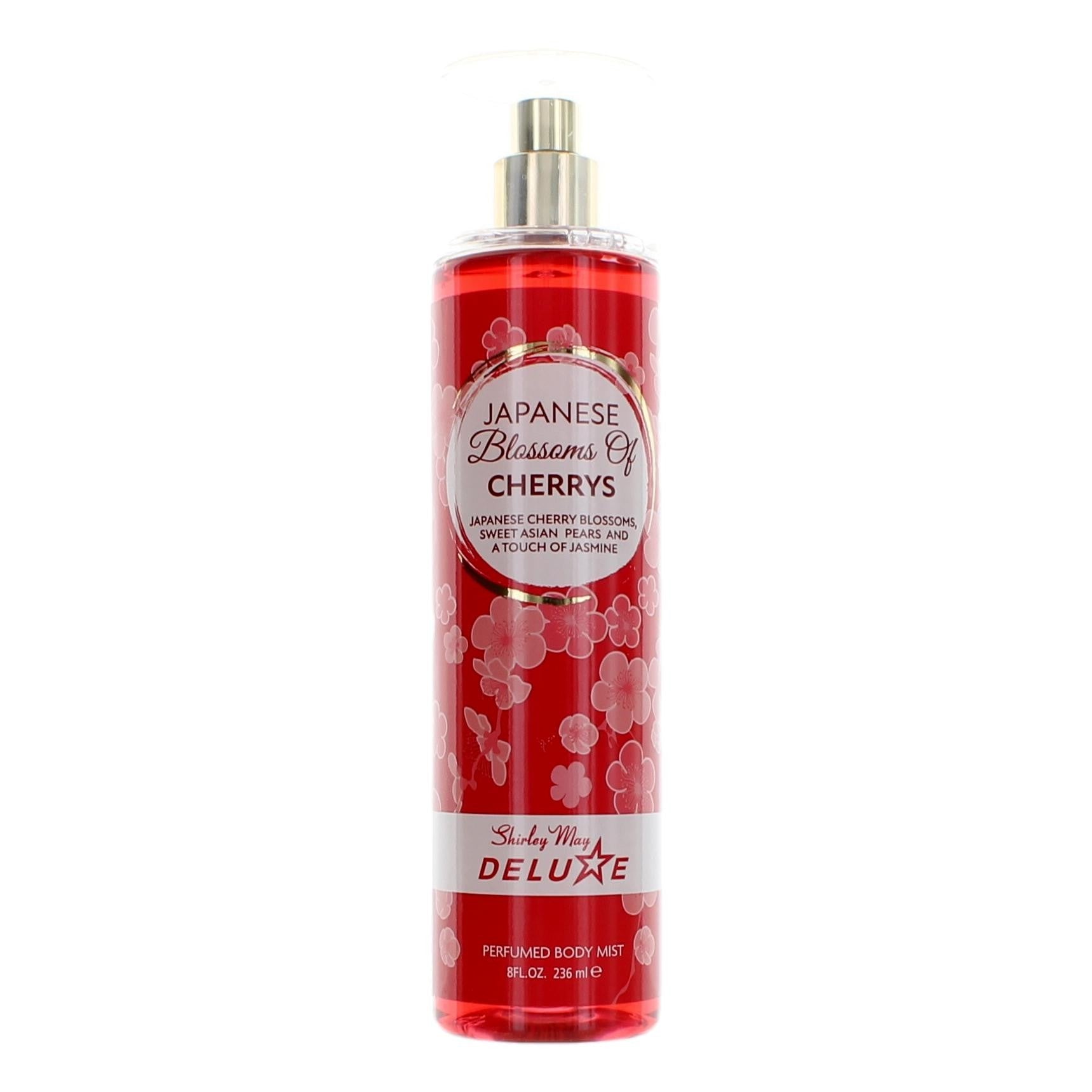 Bottle of Japanese Blossom Of Cherrys by Shirley May Deluxe, 8 oz Perfumed Body Mist for Women